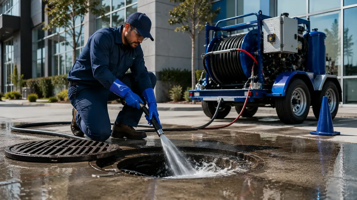 Commercial Hydro Jet Drain Cleaning in March Air Reserve Base